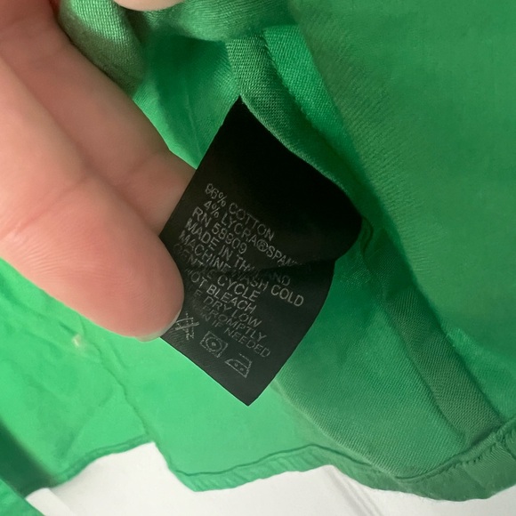 Antonio Melani | green short sleeve button up blouse - M - Picture 8 of 8